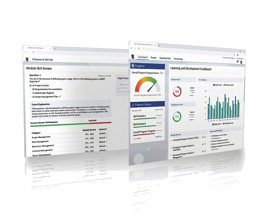 Electrical Exam progress dashboard preview